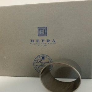 HEFRA pierścienie do serwetek  posrebrzane, oksydowane 6 szt.