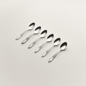 HEFRA zestaw posrebrzanych łyżeczek do herbaty, oksydowany (Rapsodia)