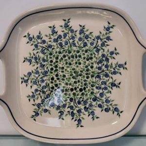 Bolesławiec D-1208 taca kwadratowa 31cm