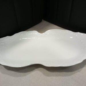 Rococo Ćmielów biała tacka półmisek 35cm