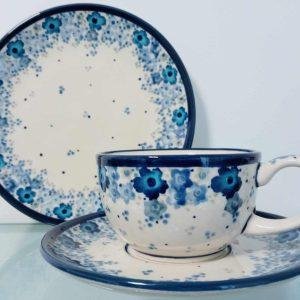 Bolesławiec1298A filiżanka ze spodkiem