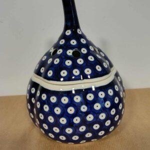 Bolesławiec ceramika D-42 pojemnik na czosnek śr.15cm