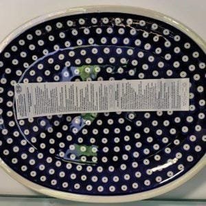 Bolesławiec ceramika D-42 półmisek termiczny 31x26