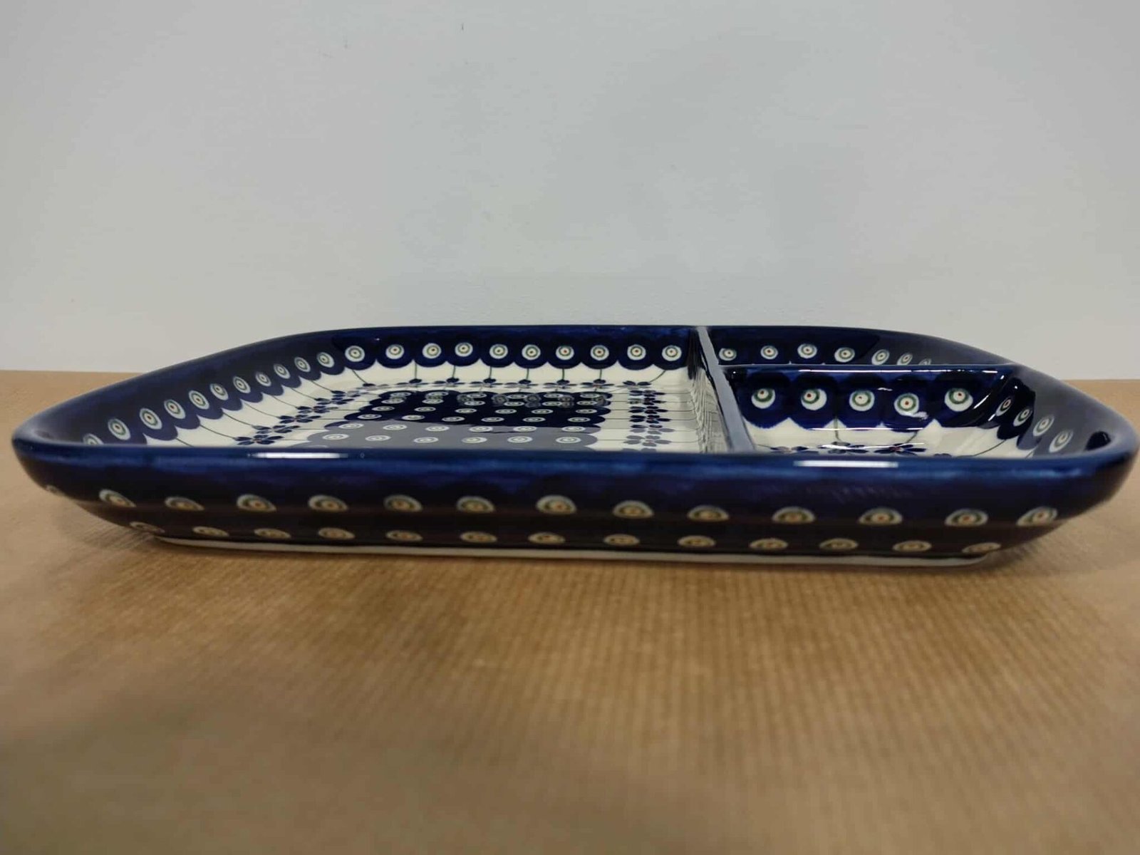 Bolesławiec ceramika 166A półmisek trójdzielny 1852 3G - obrazek 2