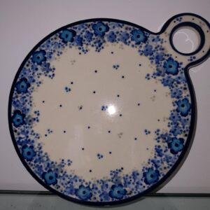 Bolesławiec ceramika 1298A okrągła deska-podstawka dł.24cm