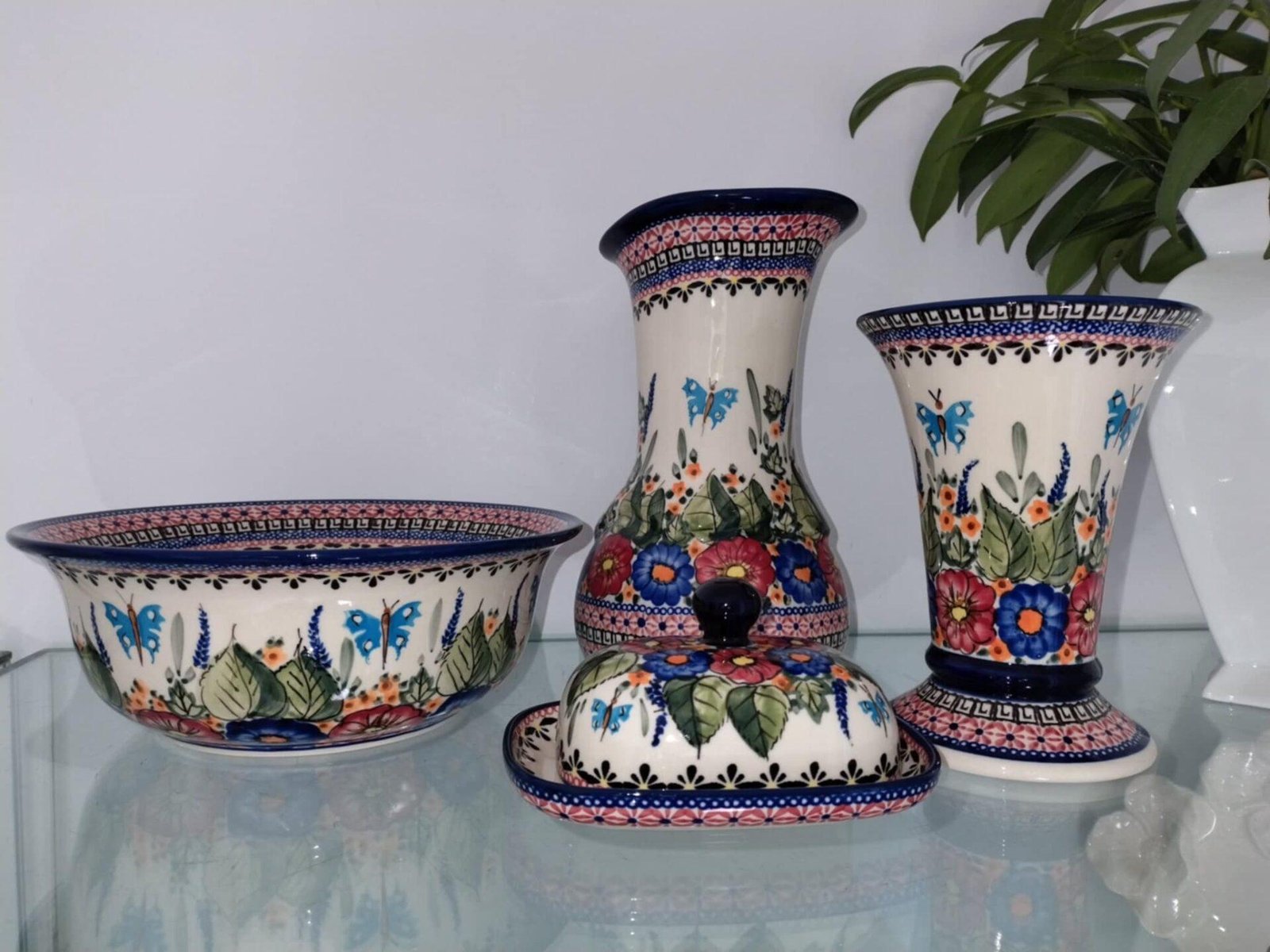 Bolesławiec ceramika 149ART maselnica mała - obrazek 2