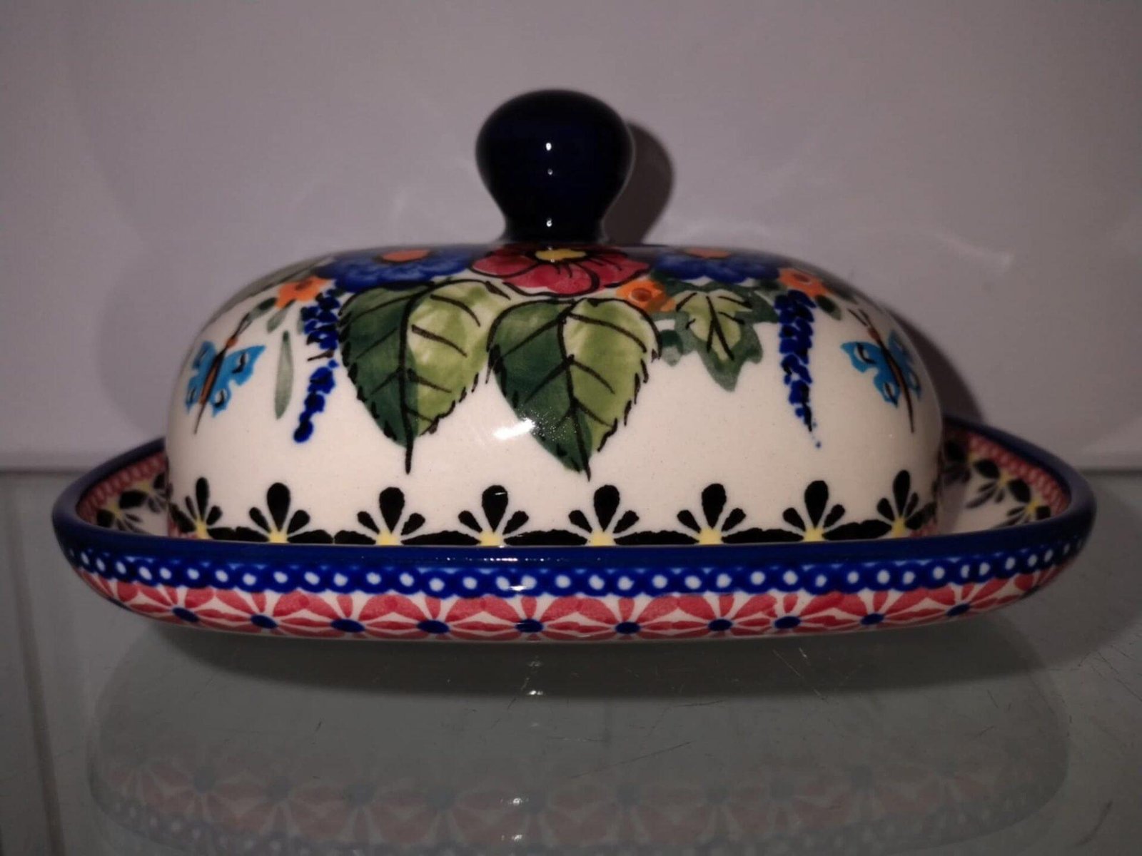 Bolesławiec ceramika 149ART maselnica mała