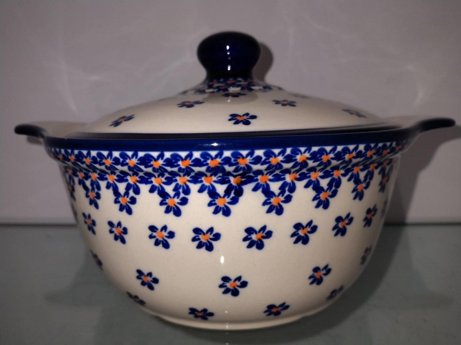 Bolesławiec ceramika 882A smalcówka 1600ml - obrazek 2