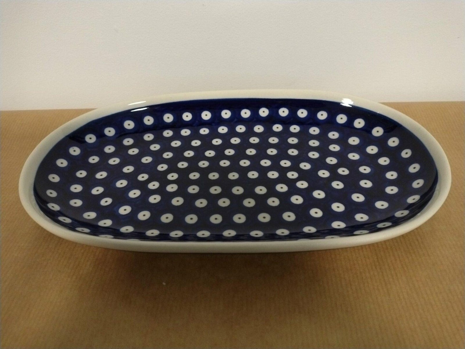 Bolesławiec ceramika D42 półmisek owalny 17cmx27cm
