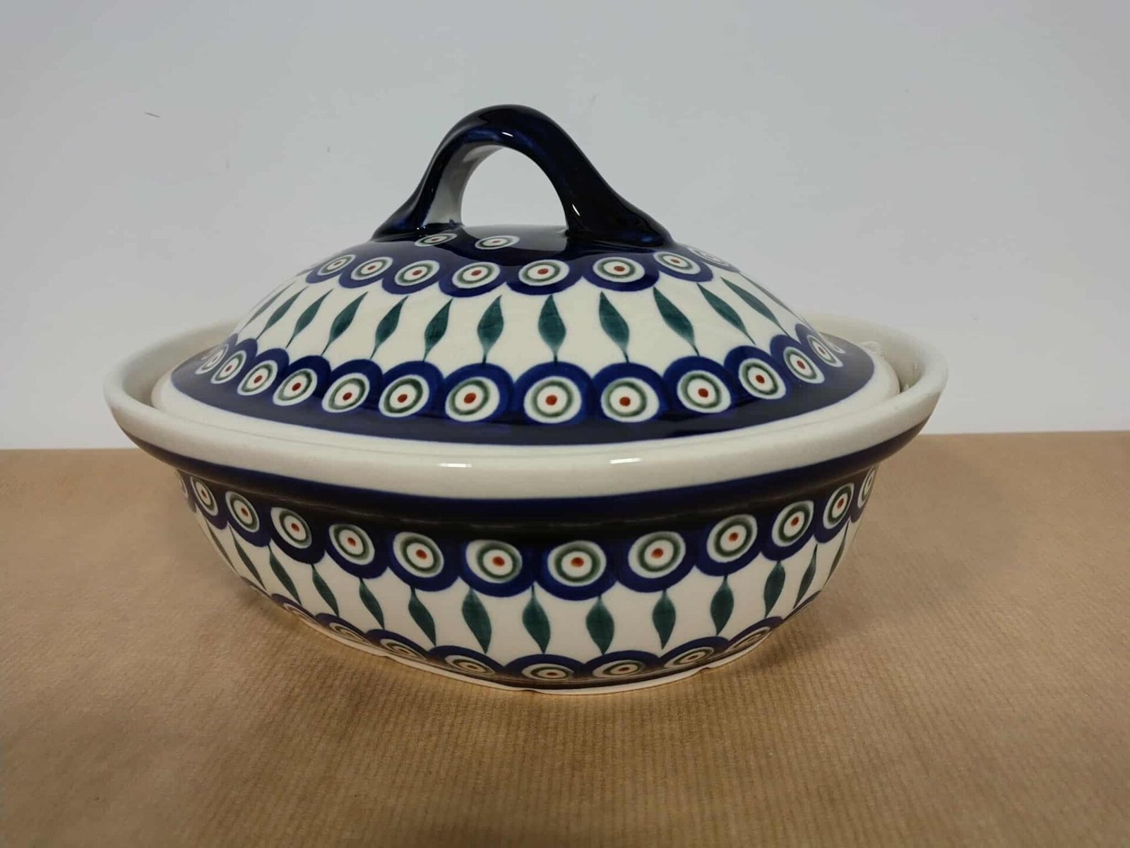 Bolesławiec ceramika D56 brytfanna 1200ml