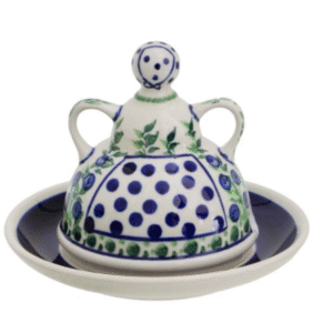 Bolesławiec ceramika D-1208 baba do sera wys.10cm śr.9cm