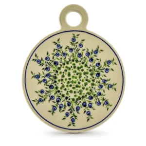 Bolesławiec ceramika D1208A okrągła deska-podstawka dł.24cm