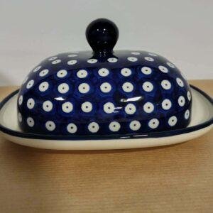 Bolesławiec ceramika D42 maselnica mała 1394 2G