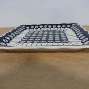 Bolesławiec ceramika D-8 talerz 24x24x2cm 1570 3G